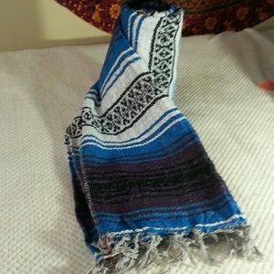 Turquoise & purple-yoga/beach blanket